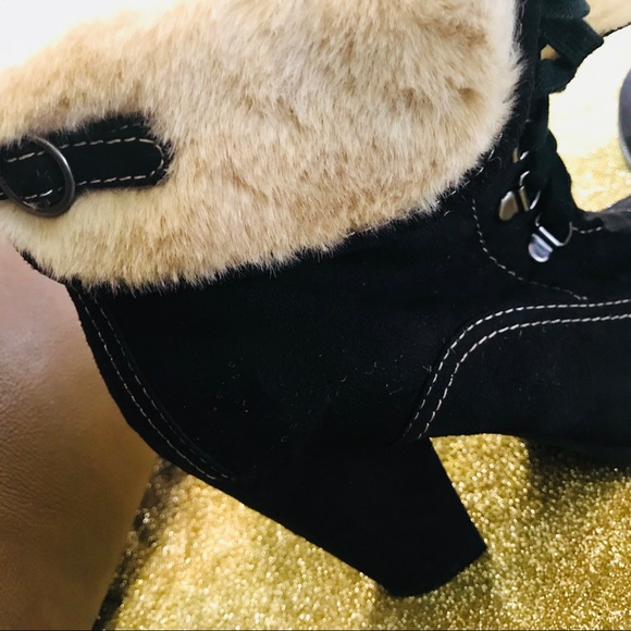 Trendy Ankle Boots Synthetic Suede - Picture 2 of 7